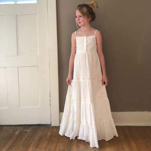 NWT. 3T-4T. Sweet Magnolia Boho Toddler Girl Maxi Dress. - Picture 6 of 10